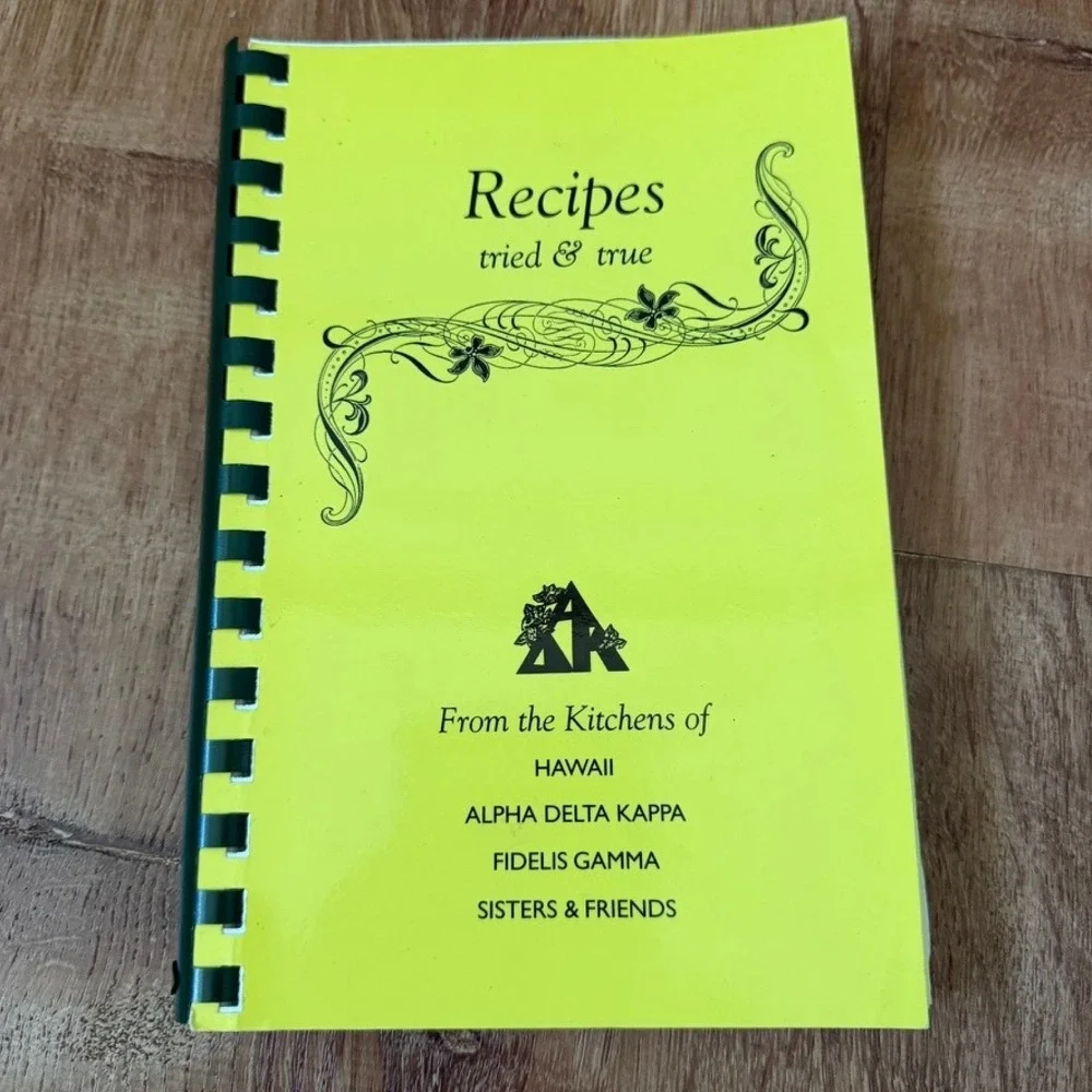 Hawaii Recipes Tried & True Cookbook 2008 Maui Alpha Delta Kappa Local Food